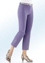 7/8-Hose mit Zierpl&auml;ttchenmotiv 