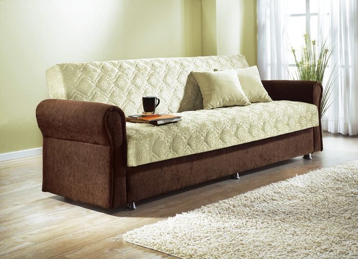 Funktionssofa mit praktischer Kippfunktion BRAUN-CREME