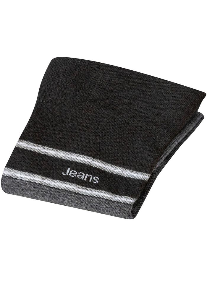 F&uuml;nferpack Socken mit druckfreiem Bund 