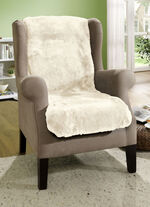 Wohlig weiche Lammfell-Sesselschoner BEIGE