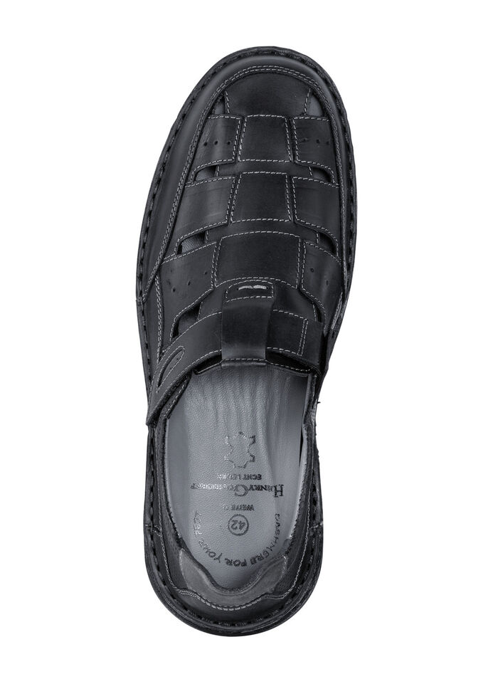 Slipper mit luftigen Durchbrüchen SCHWARZ-GRAU