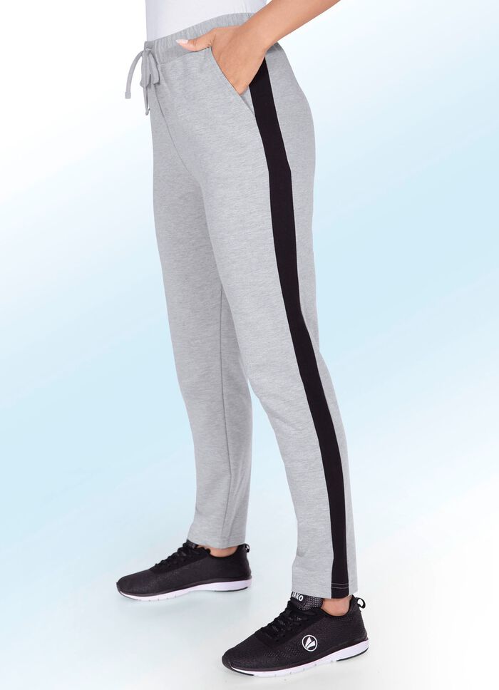 Freizeithose von &laquo;Plantier&raquo; in 3 Farben GRAU MELIERT-SCHWARZ