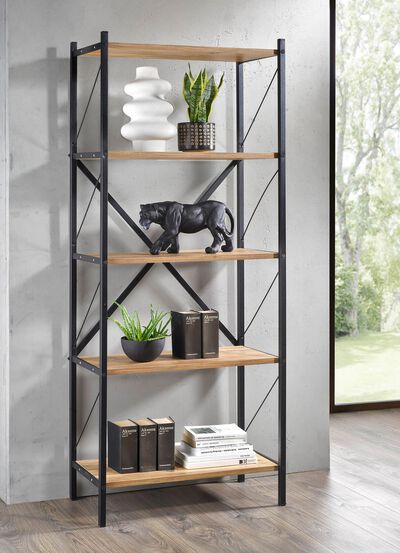 Standregal mit Rahmen aus Metall 