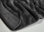 Superkuschelige Wohndecke in Teddyfleece-Qualität ANTHRAZIT