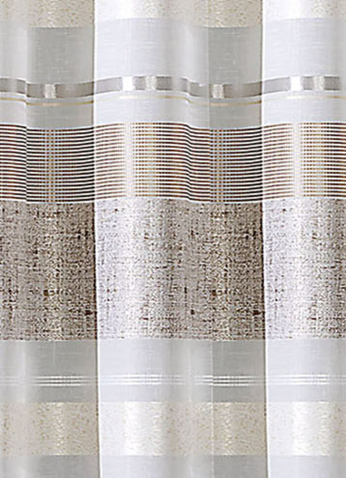 Übergardinen-Garnitur in Leinen-Optik NATUR