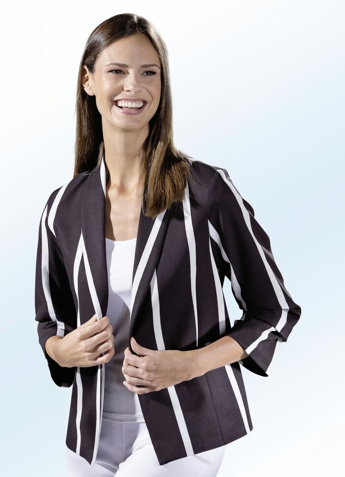 Kurzblazer mit Schalkragen 