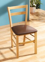 Esszimmerst&uuml;hle, 2er-Set, aus massiver Buche NATUR-BRAUN