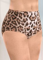 brio lingerie Viererpack Slips mit Raubtierdessin 