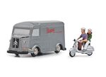 Citroen HY &bdquo;Vespa&ldquo; und Vespa Roller + Figur 