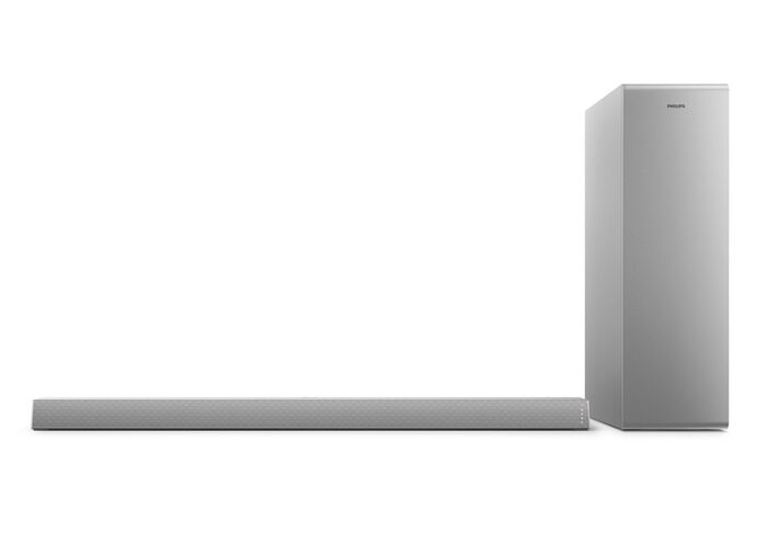 Philips 2.1 Soundbar mit kabellosem Subwoofer SILBER