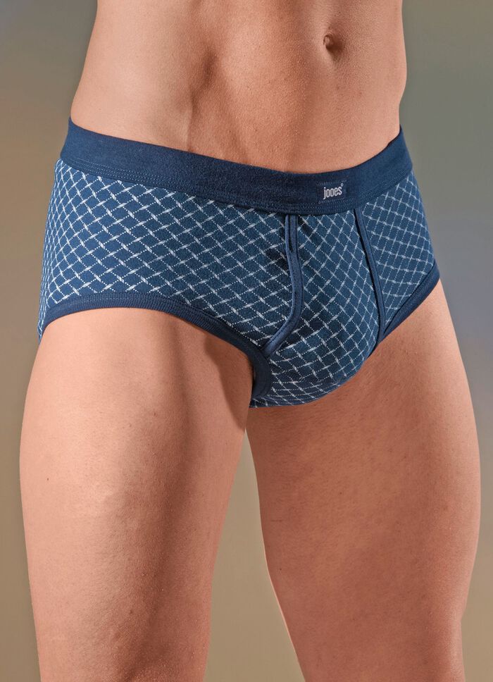 Viererpack Slips, allover dessiniert 