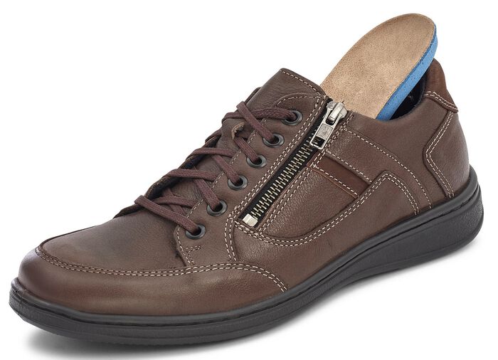 GINO GALANTE, sportliche Herren-Schn&uuml;rhschuhe, mit herausnehmbarem Fussbett MARONE