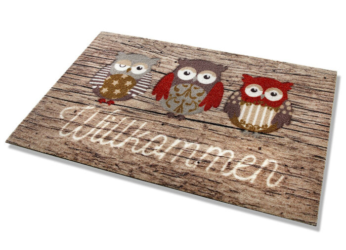 Fussmatte mit rutschhemmend beschichteter Rückseite 