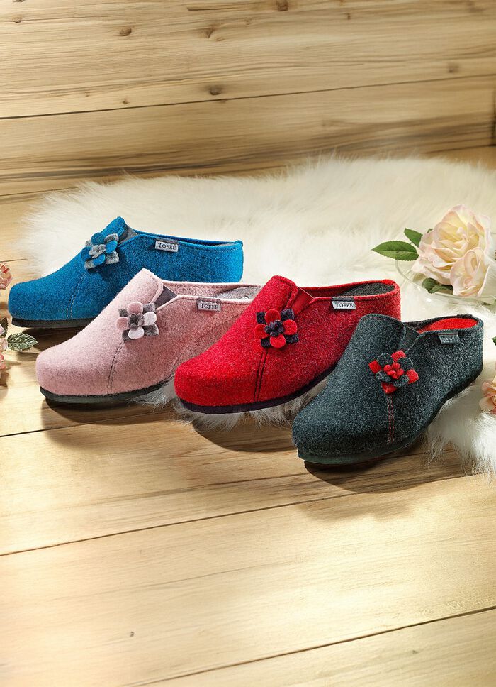 Hausschuh aus Wollfilz 