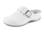 Mubb, klassische Damen-Clogs, Wete H, mit herausnehmbarem Fussbett WEISS