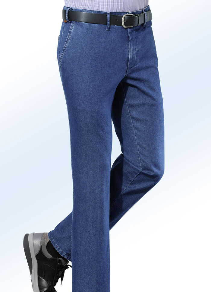 «Francesco Botti»-Jeans in 3 Farben JEANSBLAU
