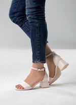 ELENA EDEN Sandalette aus bestem Nappaleder ECRU