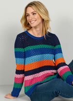 Pullover in Blockringeldessin 