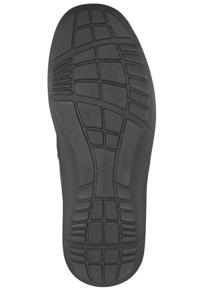 Waldl&auml;ufer, bequeme Herren-Schn&uuml;rschuhe, Weite H, mit herausnehmbarem Fussbett SCHWARZ