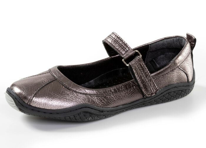 Gemini, klassische Damen-Slipper, Weite G, mit herausnehmbarem Fussbett ANTIKBRONZE