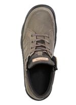 Schn&uuml;r-Boot aus Nubuk- und Veloursleder 