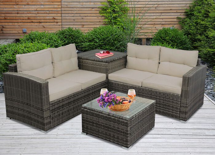 Ecklounge Bonn mit Kissenbox 