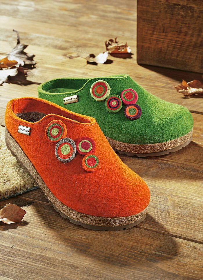 Haflinger Damen-Hausschuhe aus reiner Schurwolle 