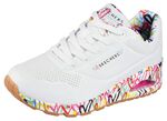 SKECHERS, trendige Damen-Sneaker, mit sichtbarem Luftpolster WEISS
