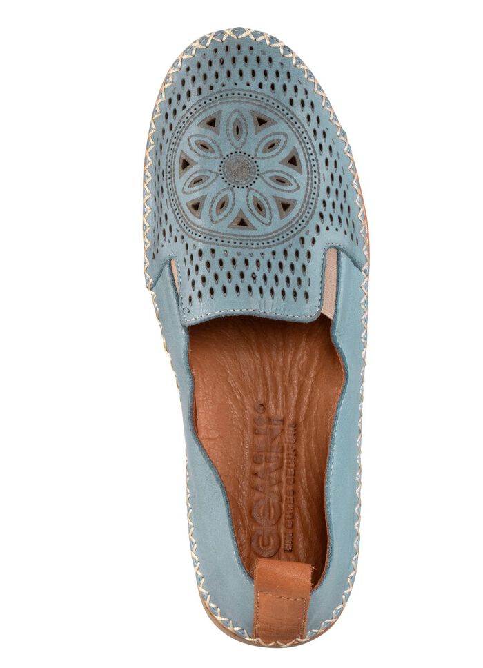 Gemini, sommerliche Damen-Slipper, Weite G, mit herausnehmbarem Fussbett JEANS