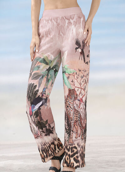 Laurina Hose mit farbbrillantem Druckdessin 