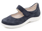 ELENA EDEN, bequeme Damen-Slipper, Weite H, mit herausnehmbarem Fussbett MARINE