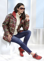 Funktions-Wendejacke mit raffbarem Kragen 