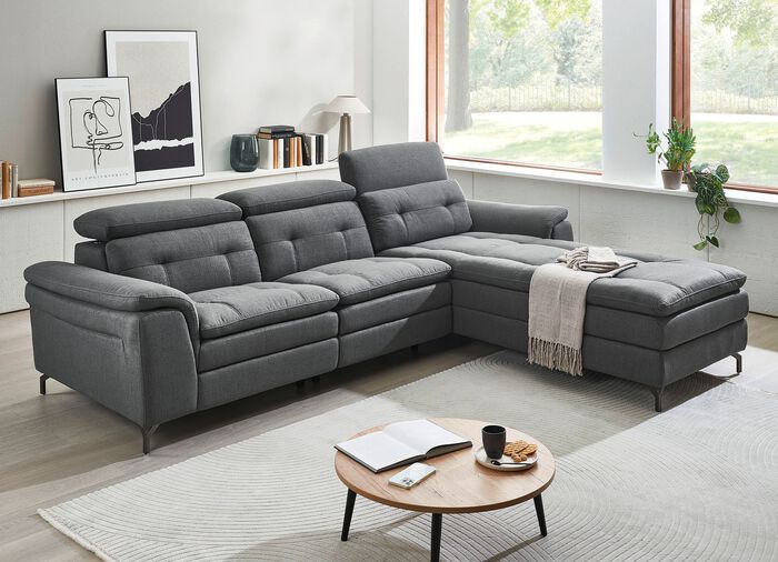 Polsterecke,mit verstellbaren Kopfst&uuml;tzen 