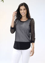 2-teiliges Set bestehend aus Netzshirt und Tr&auml;gershirt 