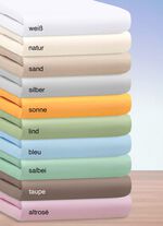 Hochwertige Elastic-Mako-Feinjersey-Spannbettt&uuml;cher 