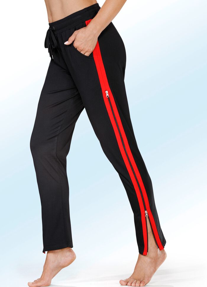 Zweierpack Schlaf- und Freizeithosen mit 2-Wege-Rei&szlig;verschluss 