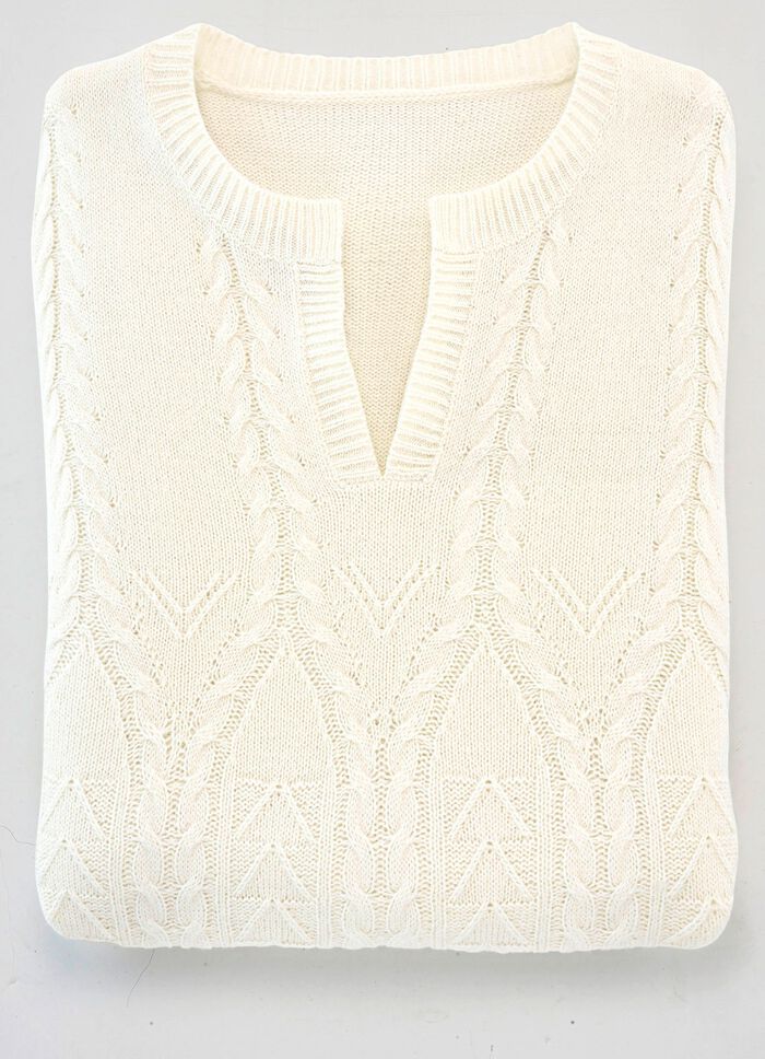 Pullover in sehr weicher Qualit&auml;t ECRU