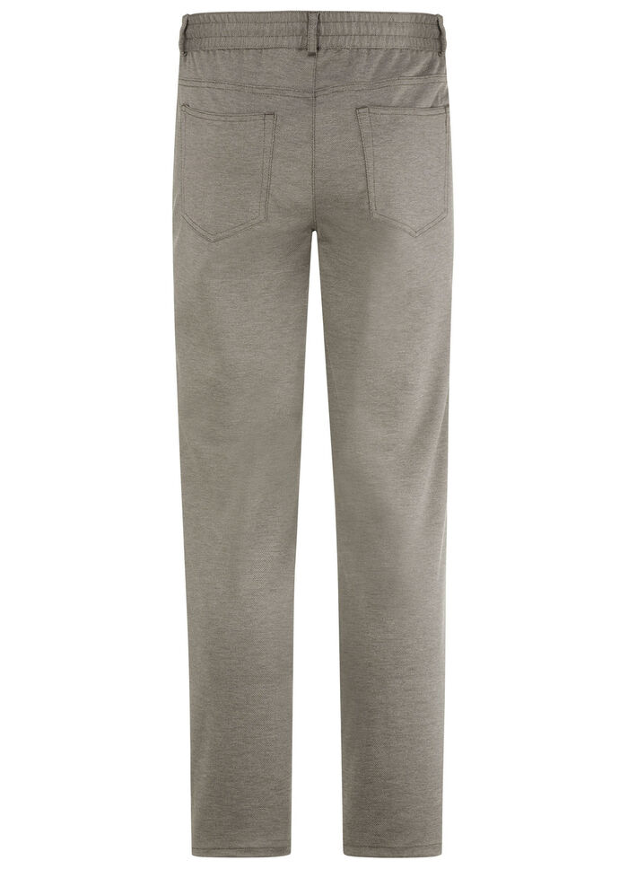 Superstretch-Hose mit Gummibund in 3 Farben SCHLAMM MELIERT