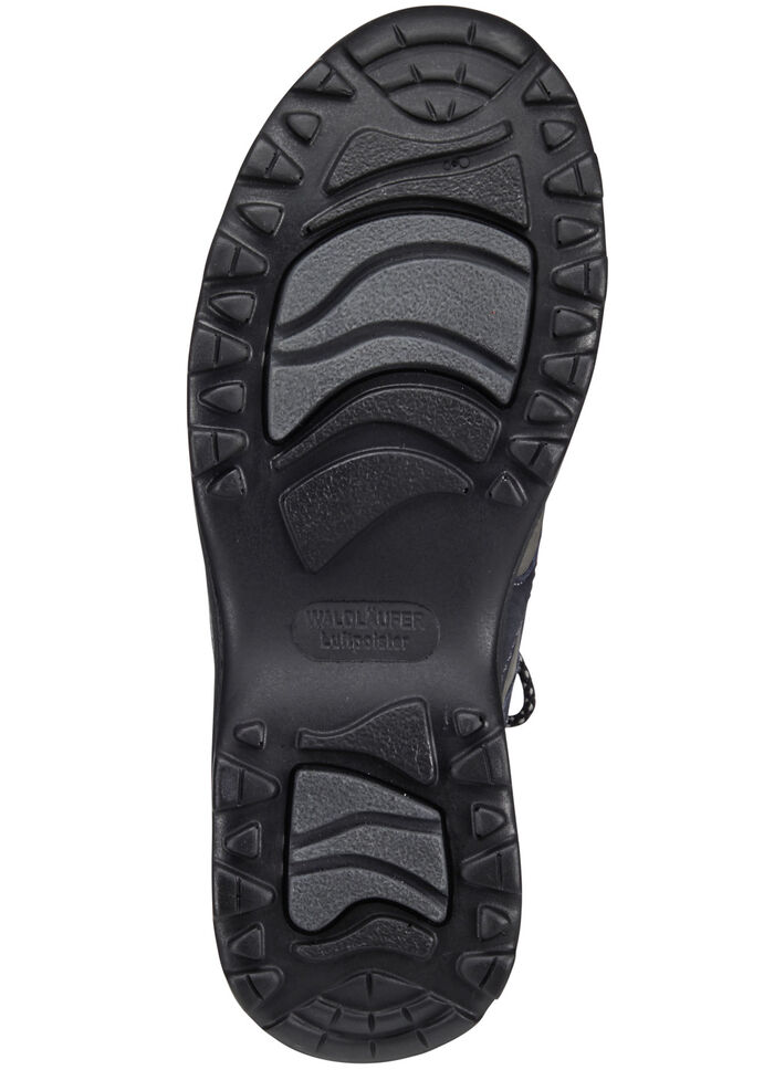 Waldläufer, sportliche Damen-Schnürschuhe, Weite H, mit herausnehmbarem Fussbett MARINE-GRAU