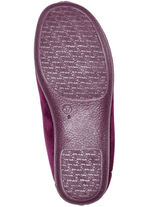 Laurina Hausschuh aus samtigen Textilmaterial BORDEAUX