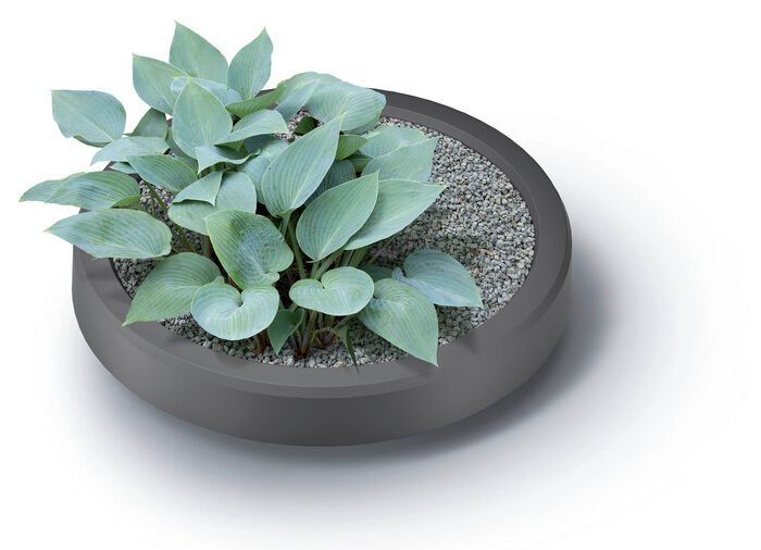 Regentonne in klassischer Wellenoptik GRAU