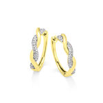 Wundervolle Creolen mit 60 Diamanten 