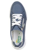 ELENA EDEN, sommerliche Damen-Sneaker, Weite H, mit herausnehmbarem Fussbett JEANS-SILBER