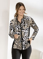 Shirtjacke mit durchgehendem Reissverschluss 
