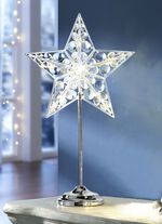 LED-Sternlampe mit St&auml;nder aus Metall 