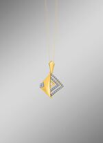 Moderner Anh&auml;nger mit Diamanten 
