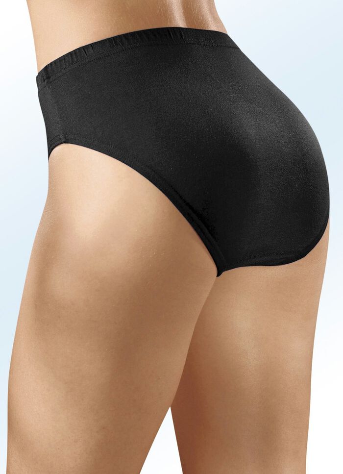 Fünferpack Slips mit BIO-Baumwolle 3X LAPIS, 2X SCHWARZ