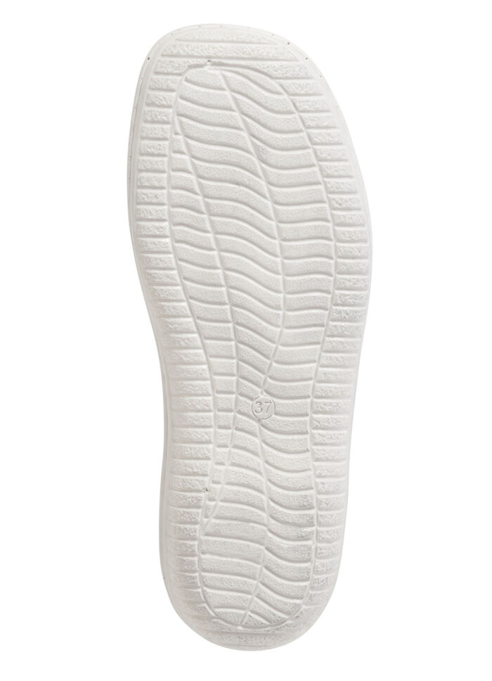 ELENA EDEN Slipper mit luftigen Durchbrüchen WEISS