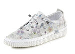 ELENA EDEN Sneaker mit Zier-Perforation EISGRAU-BUNT