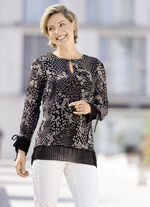 Bezaubernde Bluse mit Schlingenknopfverschluss 